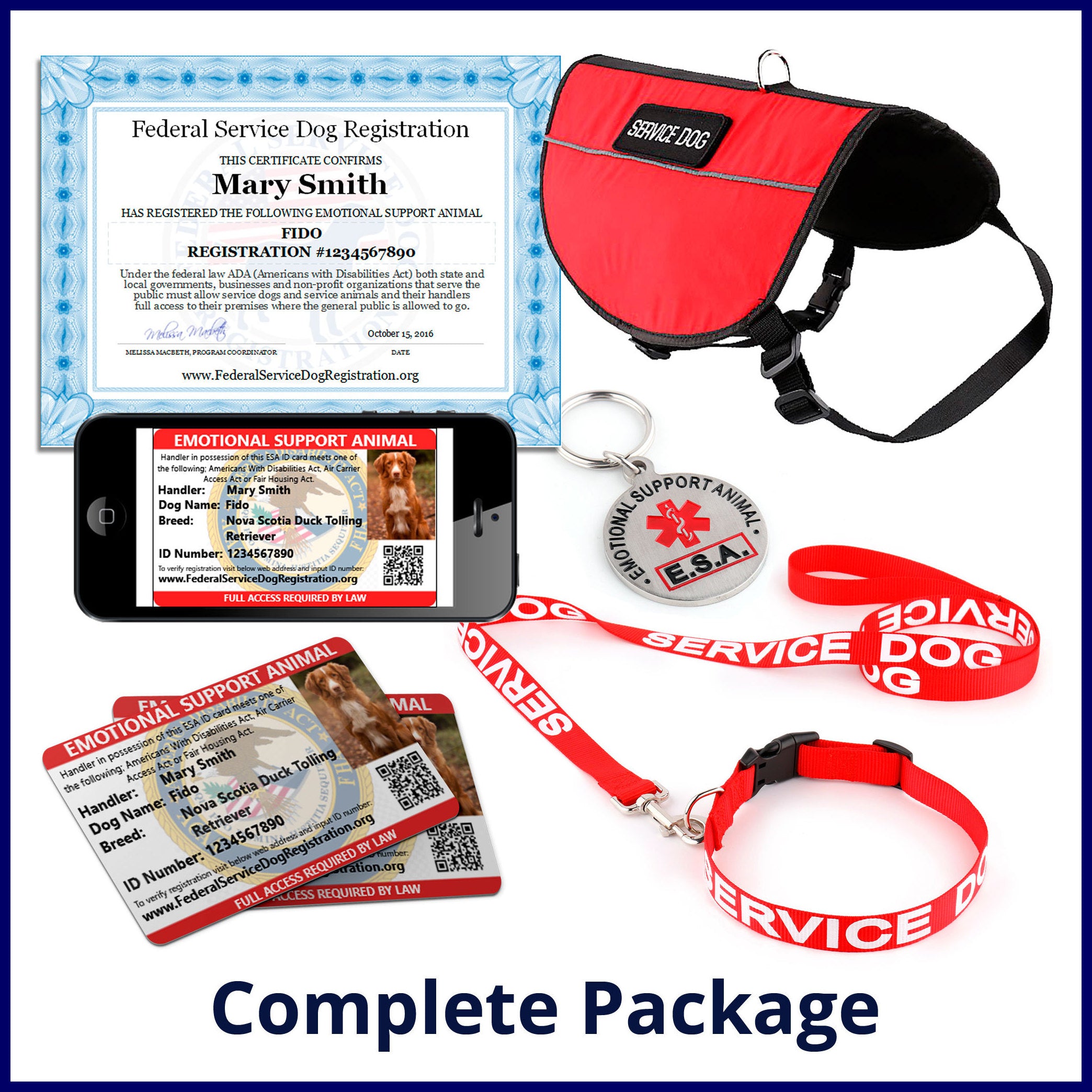 Emotional Support Animal Complete Package (Bundle and Save $103