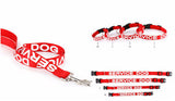Red Service Dog Collar And Leash