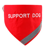 Red Support Dog Collar Bandana