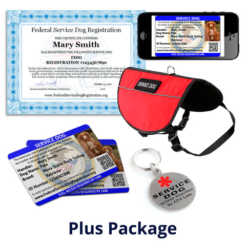 Service Dog - Plus Package (Bundle and Save $58)