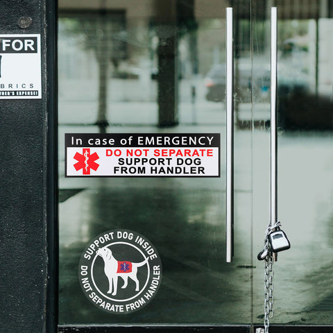 Support Dog "Do Not Separate From Handler" (sticker + decal)